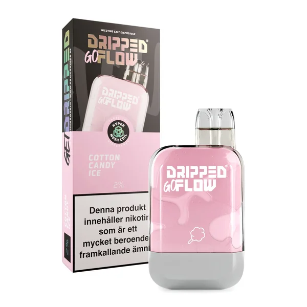 Dripped GoFlow Engångs Vape Cotton Candy Ice