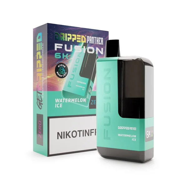 Dripped Panther Fusion 6K Nikotinfri Vape (0mg) Watermelon Ice