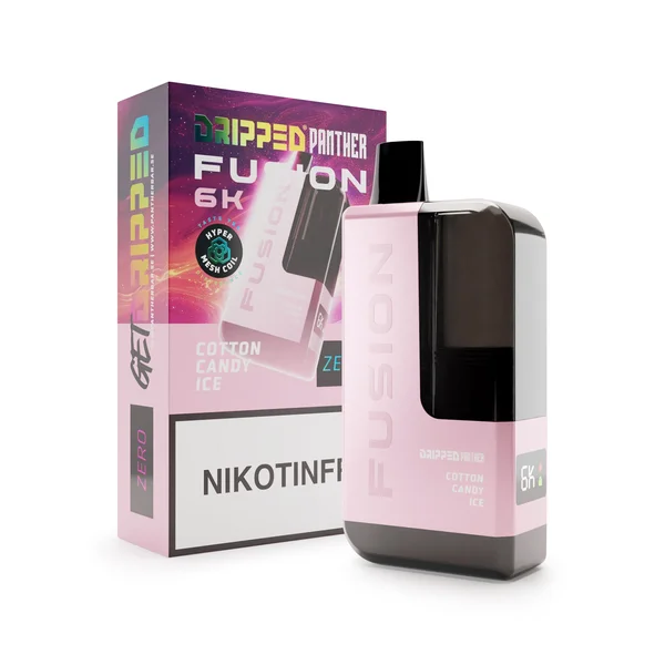 Dripped Panther Fusion 6K Nikotinfri Vape (0mg) Cotton Candy Ice