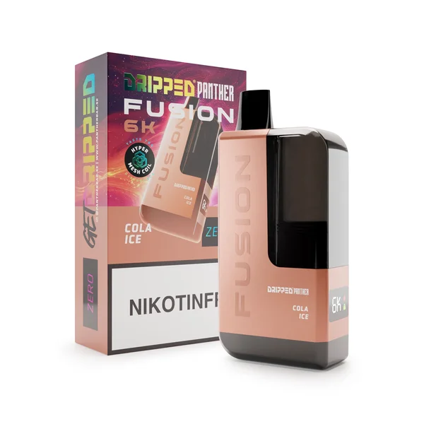 Dripped Panther Fusion 6K Nikotinfri Vape (0mg) Cola Ice