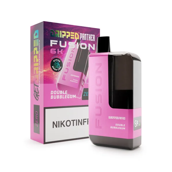 Dripped Panther Fusion 6K Nikotinfri Vape (0mg) Double Bubblegum