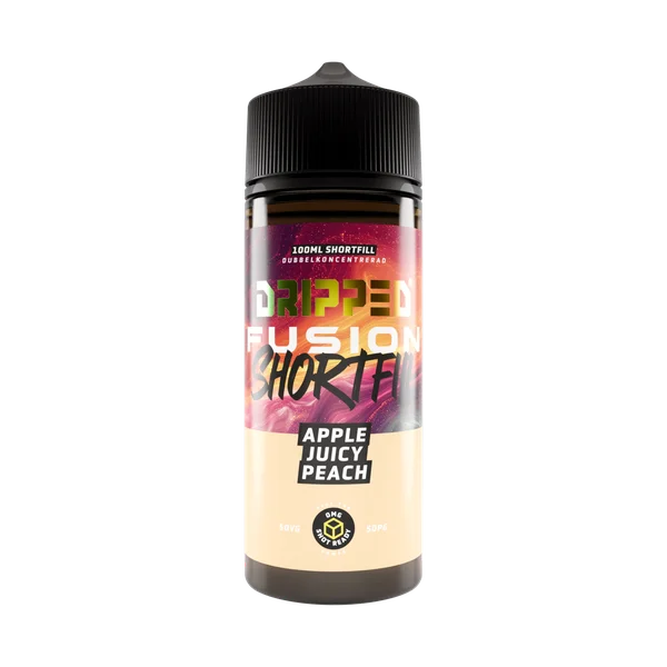 Dripped Fusion Shortfill Apple Juicy Peach | 120ML Shortfill
