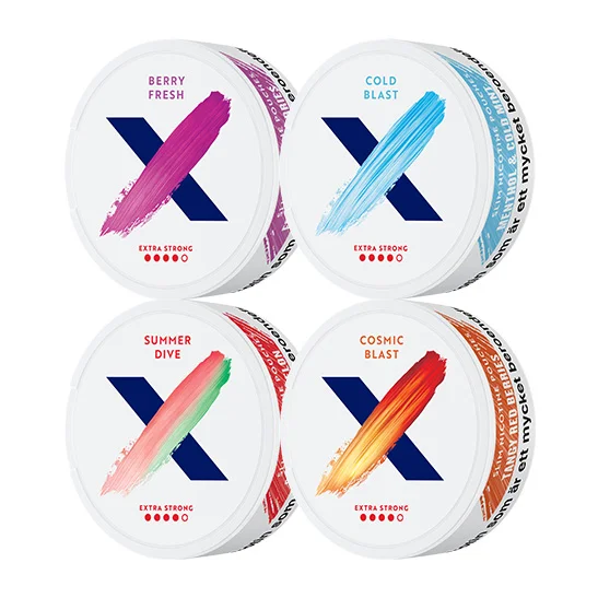 X All White Extra Strong Mix 4 pack