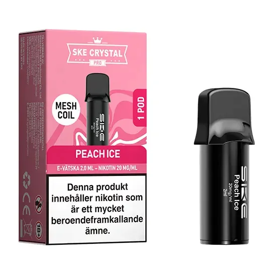 SKE Crystal Pro POD Peach Ice 20mg