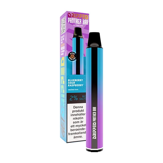 Dripped Panther Bar Blueberry Sour Raspberry 20mg