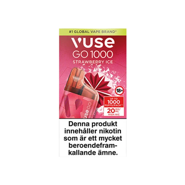 Vuse GO Box 1000 Strawberry Ice 20mg