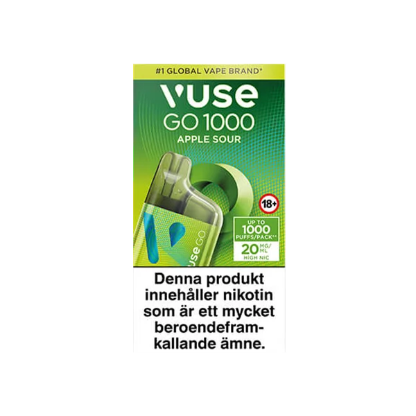 Vuse GO Box 1000 Apple Sour 20mg