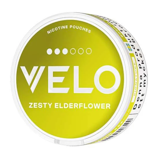 VELO Zesty Elderflower Strong Slim