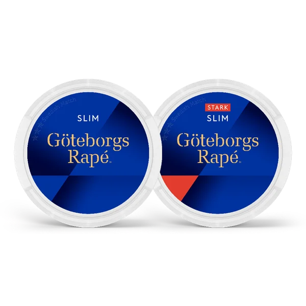 Göteborgs Rapé White Slim Portion och White Slim Portion Strong Mixpack