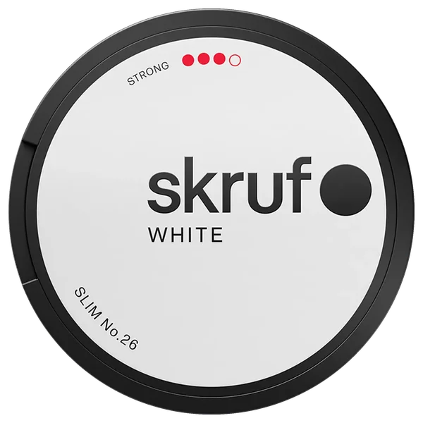 Skruf no 26 Slim Stark White Portion