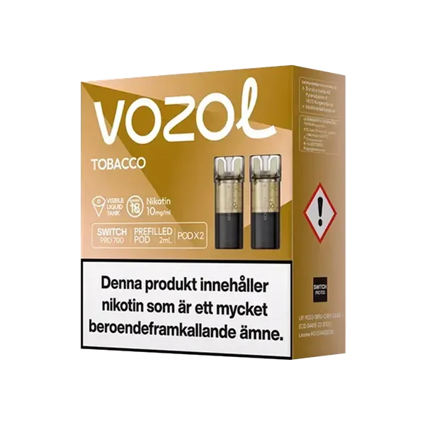 Vozol Tobacco 10mg Pod 2-pack