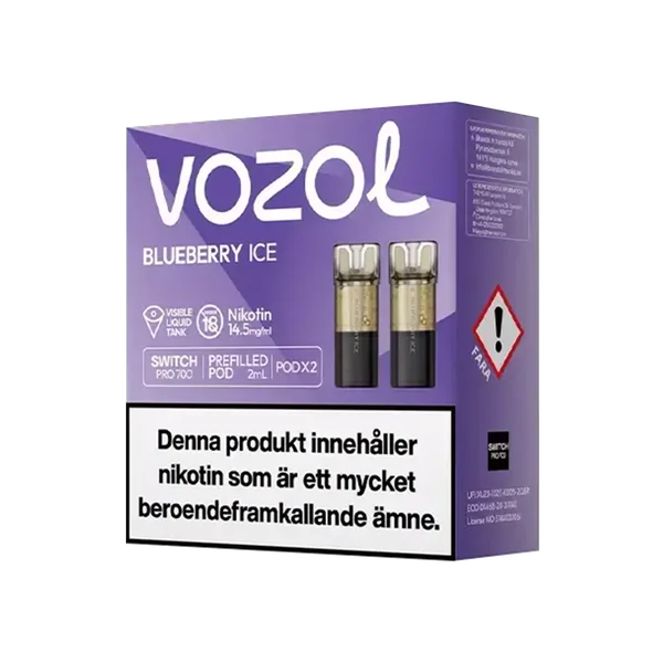 Vozol Blueberry Ice 14,5mg Pod 2-pack