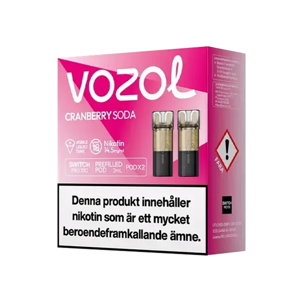 Vozol Cranberry Soda 14,5mg Pod 2-pack