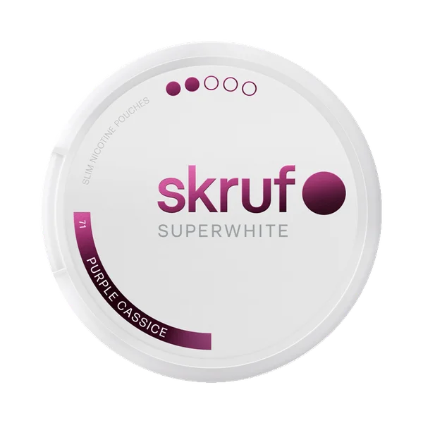 skruf SUPERWHITE no. 71 Purple Cassice Medium Strength