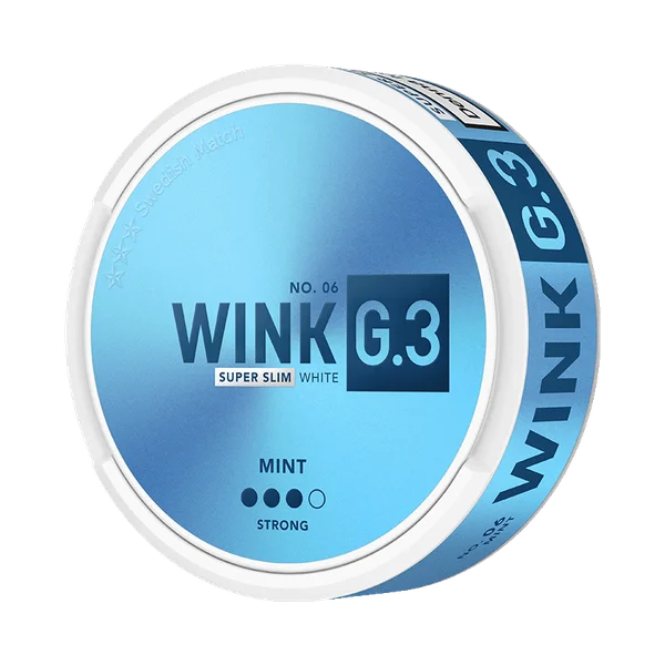 G.3 No.06 WINK Mint Super Slim White Strong