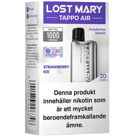 Lost Mary TAPPO Device + PRO Pod Strawberry Ice