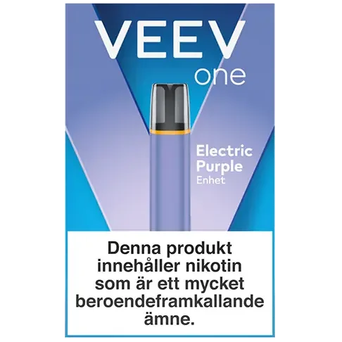 VEEV ONE Velvet Black Device and Blue Raspberry 1-Pod