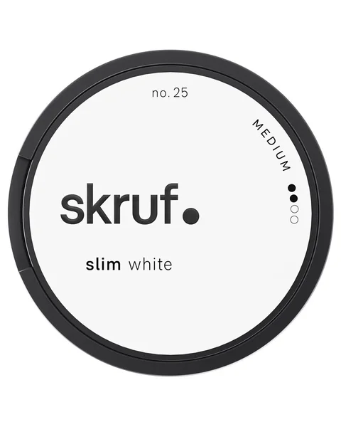 Skruf no. 25 Slim White Medium