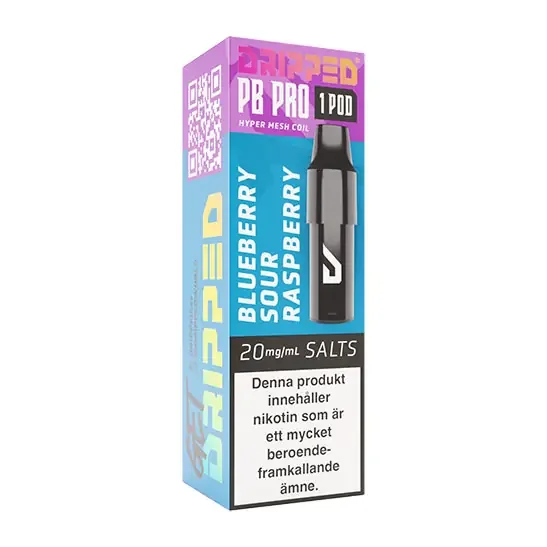 Dripped PB Pro Blueberry Sour Raspberry Pod 20mg – 2 ml