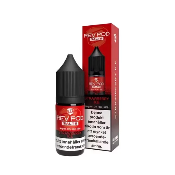 REV POD Salts Strawberry Ice 14mg – 10ml E-juice