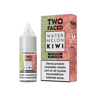 Two Faced 10ml - Watermelon Kiwi e-juice 14mg - Vattenmelon & Kiwi