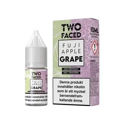Two Faced 10ml - Fuji Apple Grape e-juice 14mg - Äpple & Vindruvor