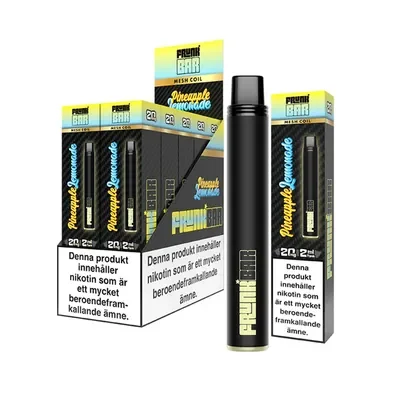 Frunk Bar Vape Annanas & Lemonad - Pineapple Lemonade 20mg - 10 pack