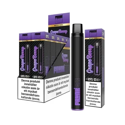 Frunk Bar Vape Vindruva - Grape Berry 20mg - 10 pack