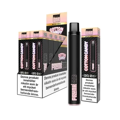 Frunk Bar Vape Sockervadd - Cotton Candy 20mg - 10 pack