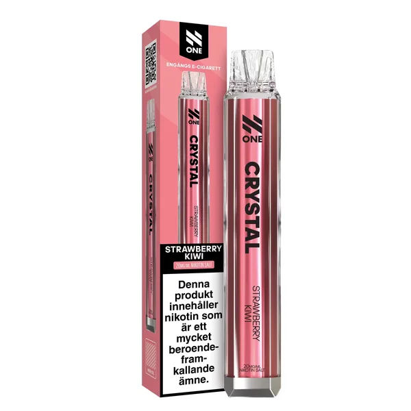 N One Crystal Vape Jordgubbar & Kiwi - Strawberry Kiwi 20mg - 10 pack