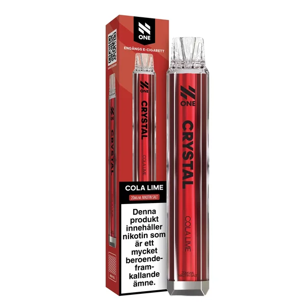 N One Crystal Vape - Cola Lime 20mg - 10 pack
