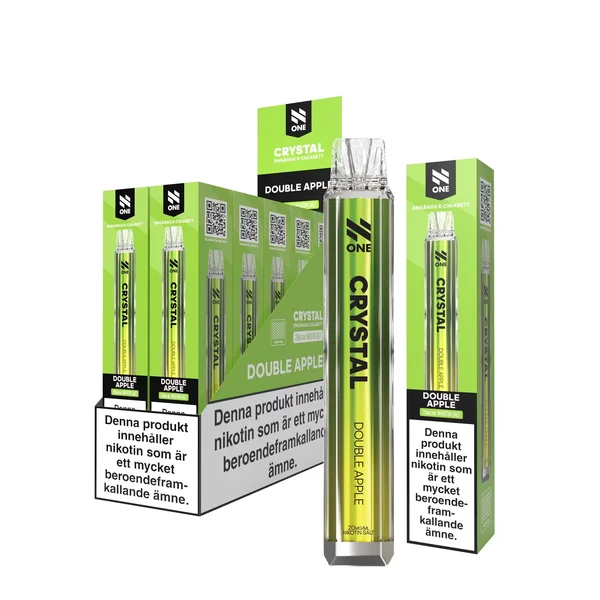 N One Crystal Vape Äpple - Double Apple 20mg - 10 pack