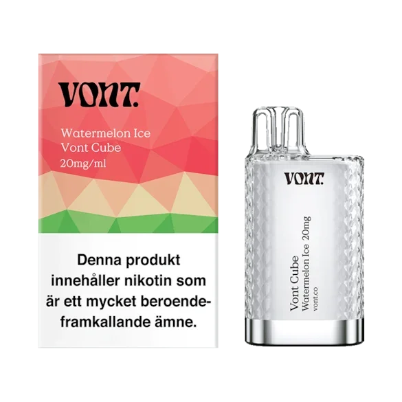 Vont Cube Vape Vattenmelon - Watermelon Ice 20mg - 10 pack