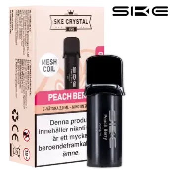 SKE Crystal Pro Pod – Peach Berry (20mg)
