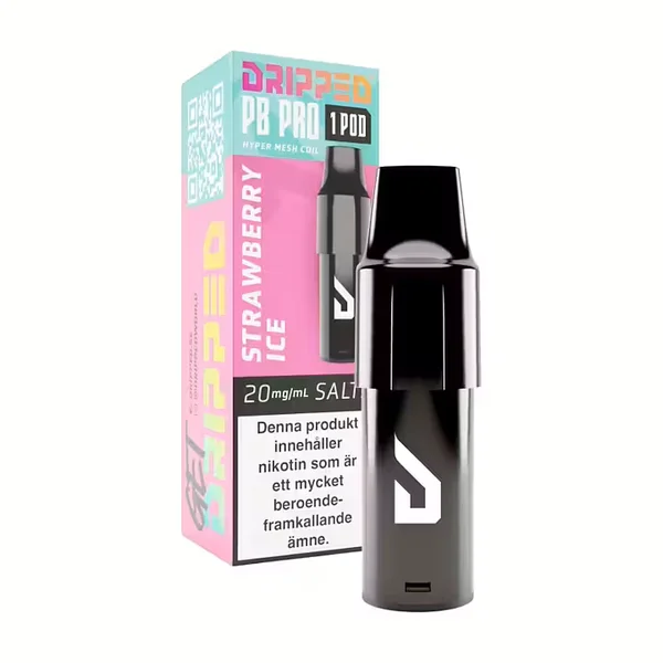 Dripped Panther Bar Pro Pod Strawberry Ice 20mg
