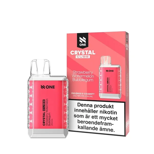 N One Crystal Cube Strawberry Watermelon Bubblegum 20mg